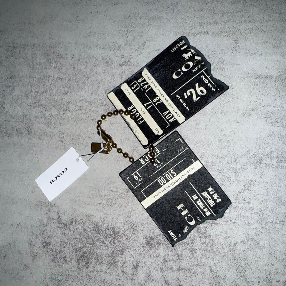 Coach friendship ticket charm